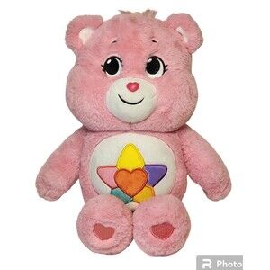 Care Bears Hopeful Heart Bear Pink 14" Plush Stuffed Animal Toy Collectible